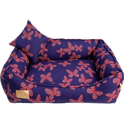 Cama Fábrica Pet Butterfly Marinho para Cães e Gatos