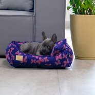Cama Fábrica Pet Butterfly Marinho para Cães e Gatos - Tam. P