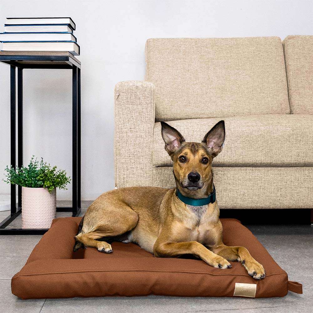 Cama Fábrica Pet Flat Cordoba Marrom para Cães e Gatos - Tam. G