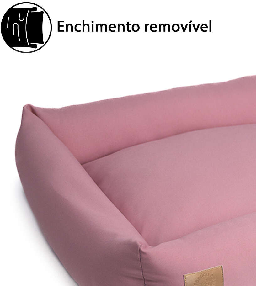 Cama Fábrica Pet Granada Rosé para Cães e Gatos - Tam. P