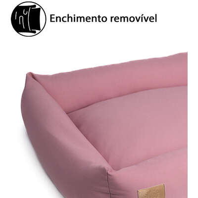 Cama Fábrica Pet Granada Rosé para Cães e Gatos