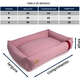 Cama Fábrica Pet Granada Rosé para Cães e Gatos