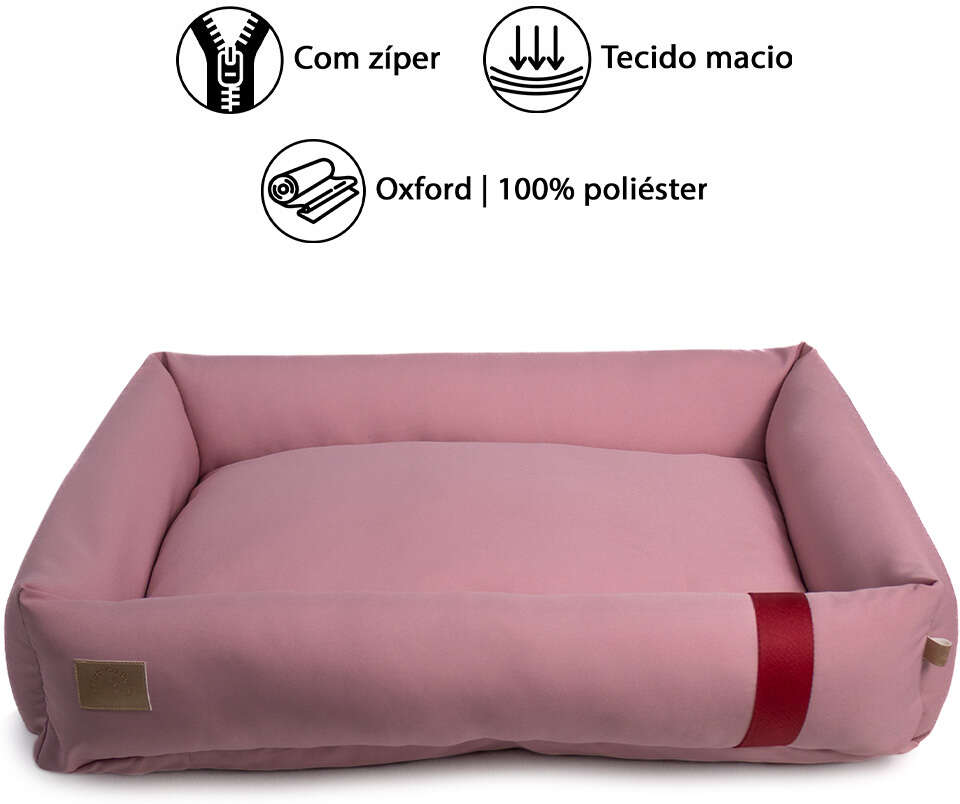 Cama Fábrica Pet Granada Rosé para Cães e Gatos - Tam. P