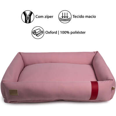 Cama Fábrica Pet Granada Rosé para Cães e Gatos