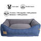 Cama Fábrica Pet Home Azul para Cães e Gatos