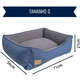 Cama Fábrica Pet Home Azul para Cães e Gatos