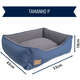 Cama Fábrica Pet Home Azul para Cães e Gatos