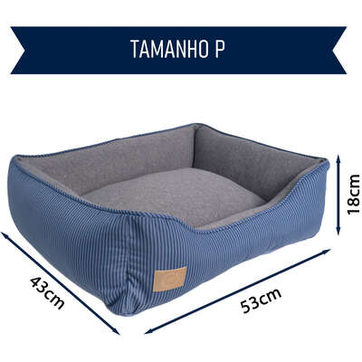 Cama Fábrica Pet Home Azul para Cães e Gatos