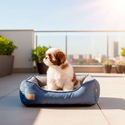 Cama Fábrica Pet Home Azul para Cães e Gatos”