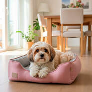 Cama Fábrica Pet Home Rosé para Cães e Gatos - Tam. M