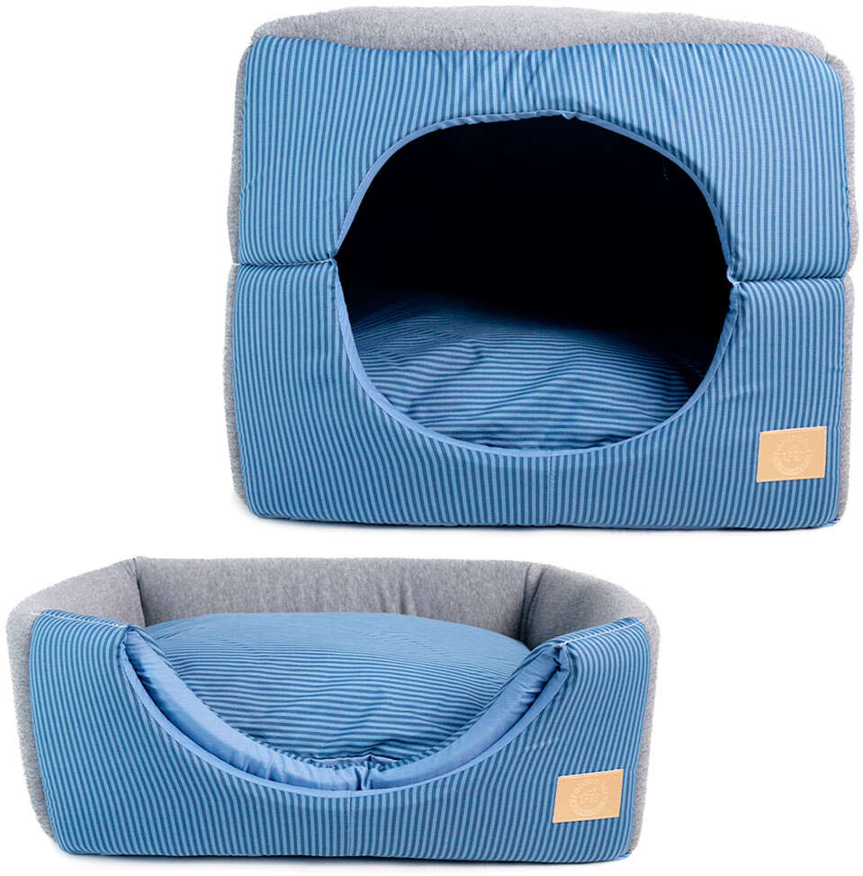Cama Fábrica Pet Iglu Home Azul para Cães e Gatos - Tam. Único