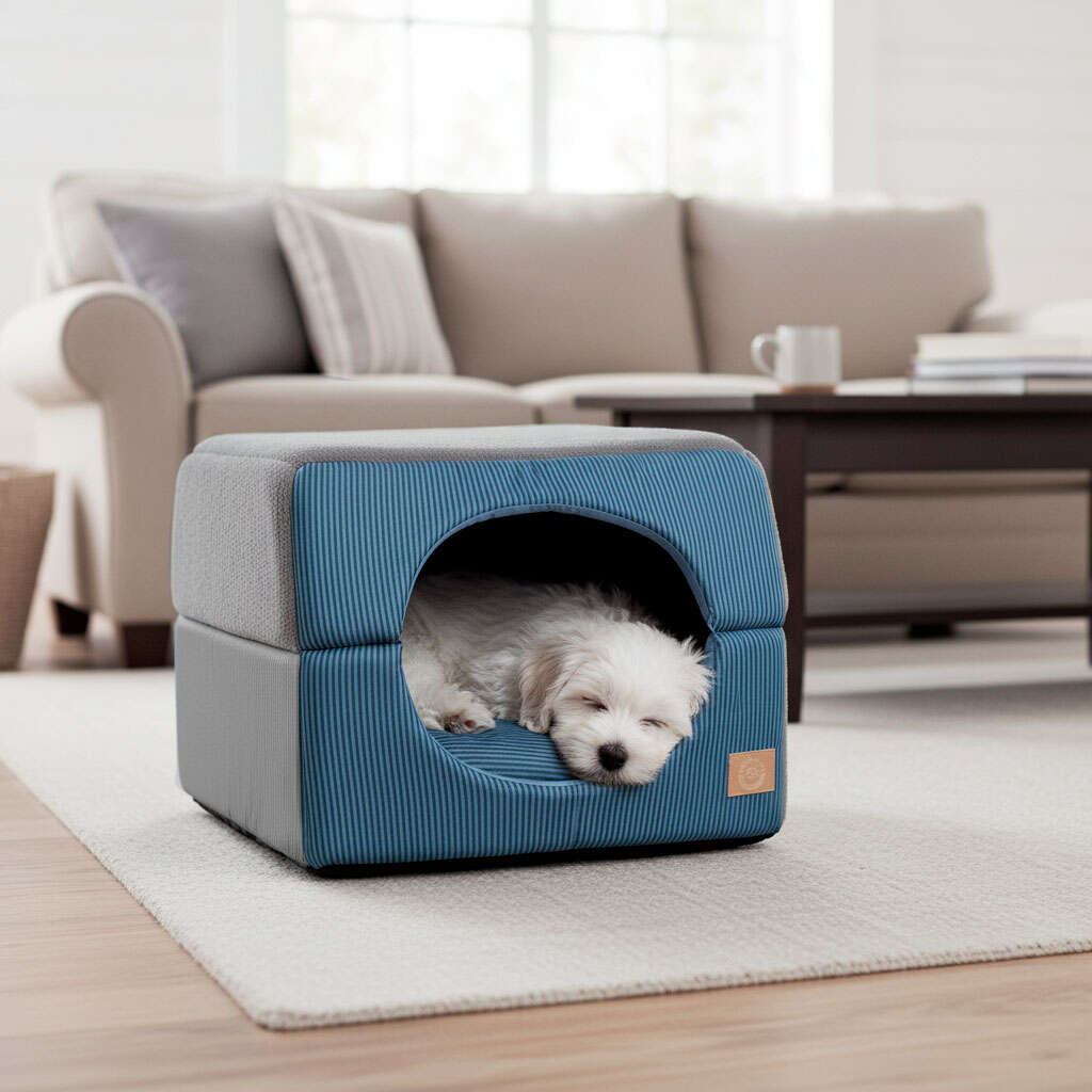 Cama Fábrica Pet Iglu Home Azul para Cães e Gatos - Tam. Único