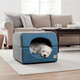 Cama Fábrica Pet Iglu Home Azul para Cães e Gatos