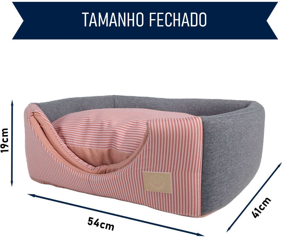Cama Fábrica Pet Iglu Home Rosé para Cães e Gatos - Tam. Único