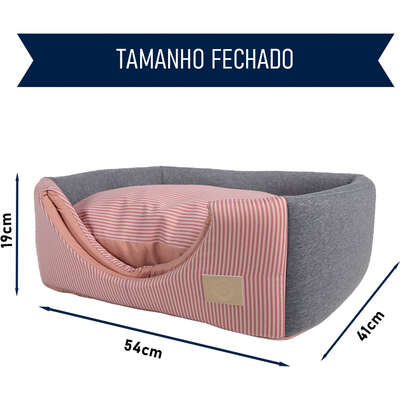 Cama Fábrica Pet Iglu Home Rosé para Cães e Gatos