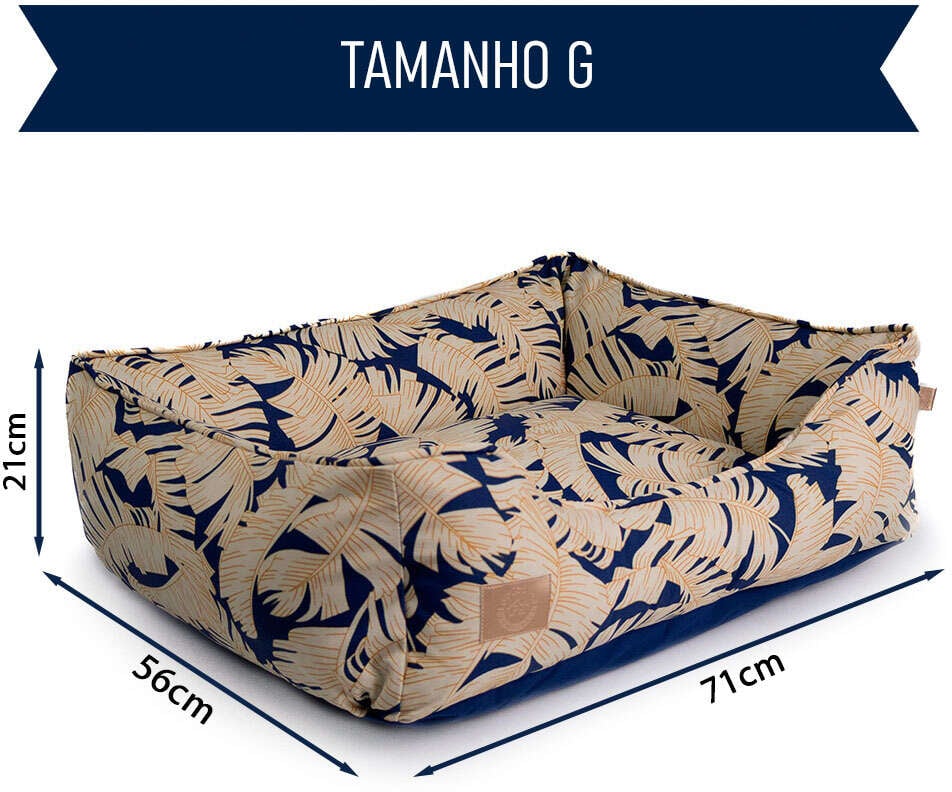 Cama Fábrica Pet Impermeável Folha para Cães e Gatos - Tam. G