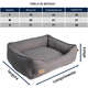Cama Fábrica Pet Malaga Cinza para Cães e Gatos