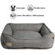 Cama Fábrica Pet Malaga Cinza para Cães e Gatos