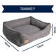 Cama Fábrica Pet Malaga Cinza para Cães e Gatos