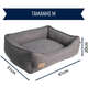 Cama Fábrica Pet Malaga Cinza para Cães e Gatos
