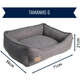 Cama Fábrica Pet Malaga Cinza para Cães e Gatos
