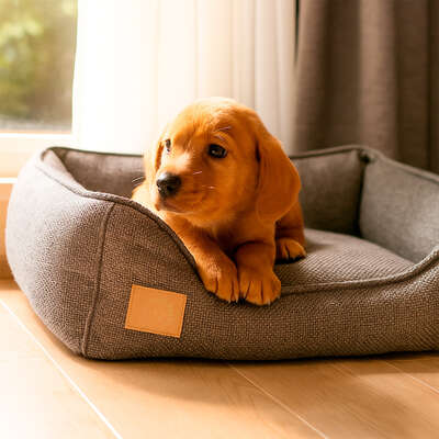 Cama Fábrica Pet Malaga Cinza para Cães e Gatos