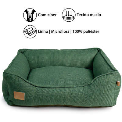 Cama Fábrica Pet Malaga Verde para Cães e Gatos