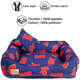 Cama Fábrica Pet Melancia Azul para Cães e Gatos