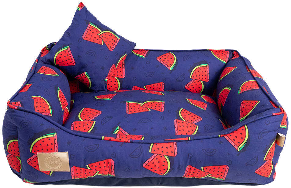 Cama Fábrica Pet Melancia Azul para Cães e Gatos - Tam. G