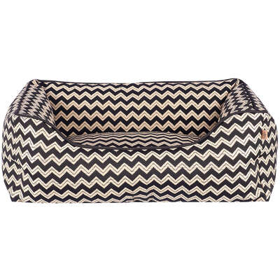 Cama Fábrica Pet Missoni Preta para Cães e Gatos