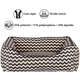Cama Fábrica Pet Missoni Preta para Cães e Gatos