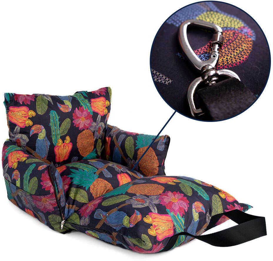 Cama Fábrica Pet Multibag Flor Noturna para Cães e Gatos - Tam. M