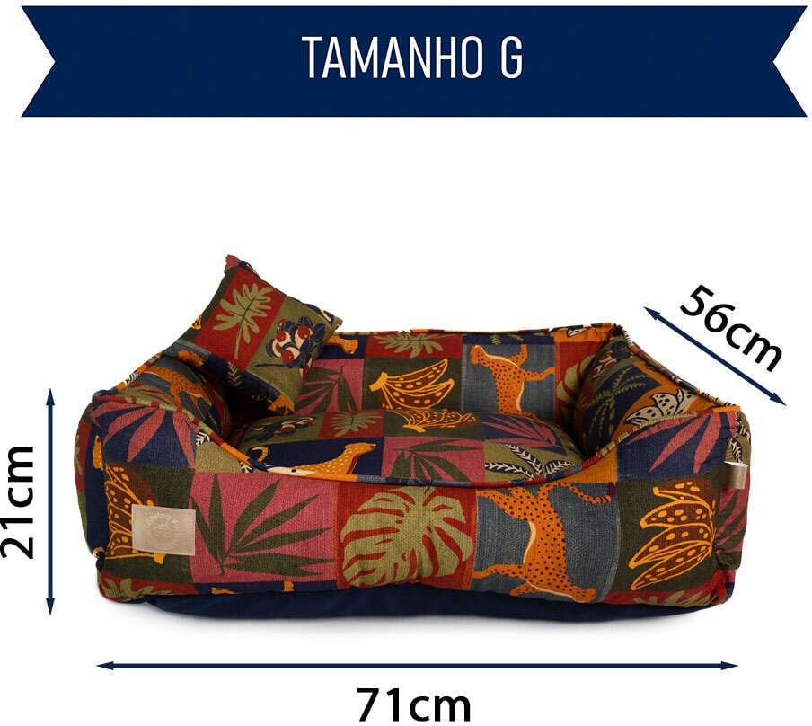 Cama Fábrica Pet Pantanal para Cães e Gatos - Tam. G