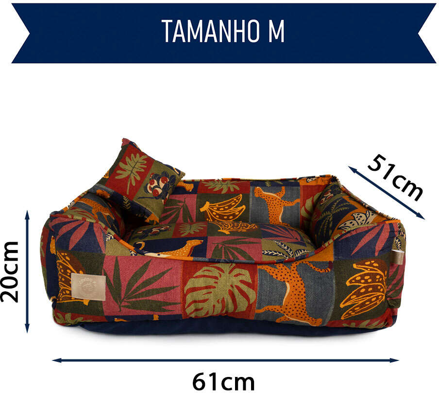 Cama Fábrica Pet Pantanal para Cães e Gatos - Tam. M