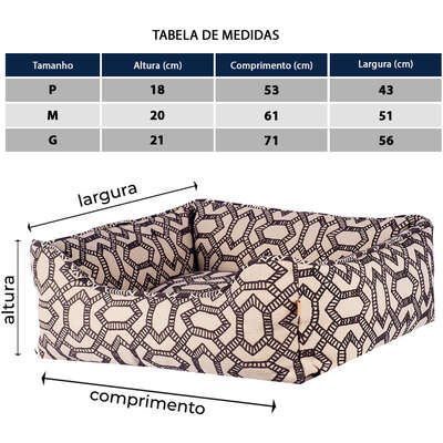 Cama Fábrica Pet Prada Preta para Cães e Gatos