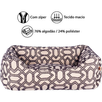 Cama Fábrica Pet Prada Preta para Cães e Gatos