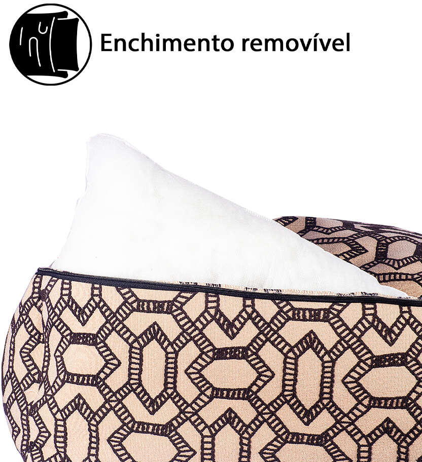 Cama Fábrica Pet Prada Preta para Cães e Gatos - Tam. P