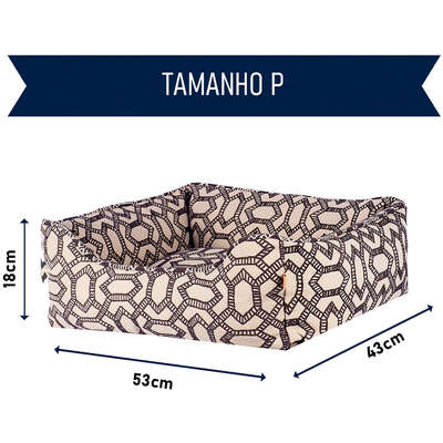 Cama Fábrica Pet Prada Preta para Cães e Gatos