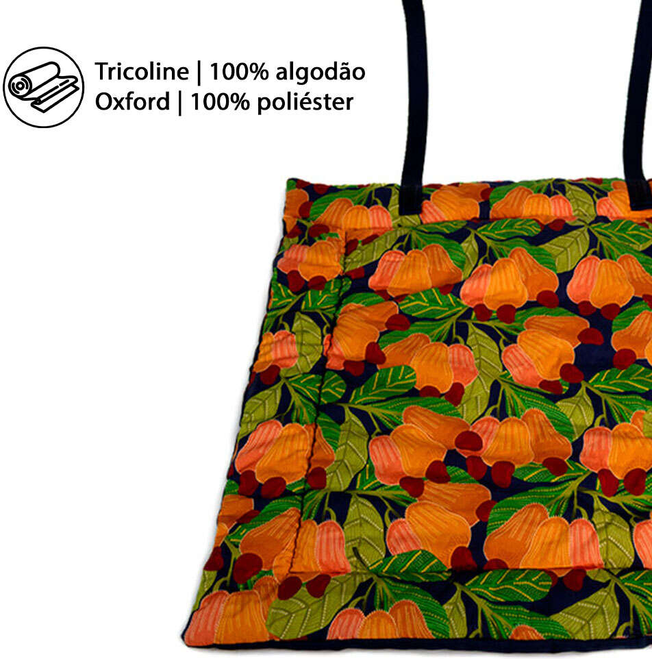 Colchonete Fábrica Pet Cajú Laranja para Cães e Gatos - Tam. Único