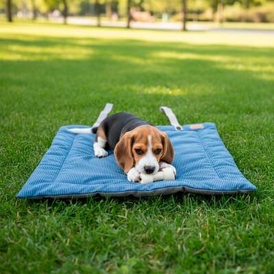Colchonete Fábrica Pet Home Azul para Cães e Gatos”