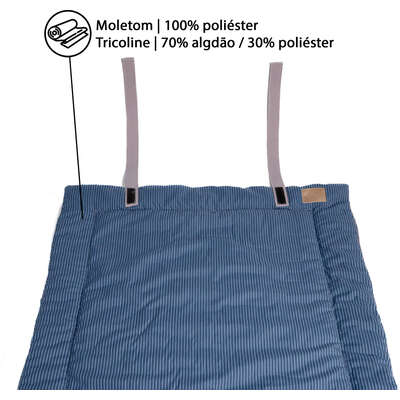 Colchonete Fábrica Pet Home Azul para Cães e Gatos”