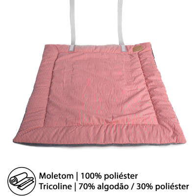 Colchonete Fábrica Pet Home Rosé para Cães e Gatos
