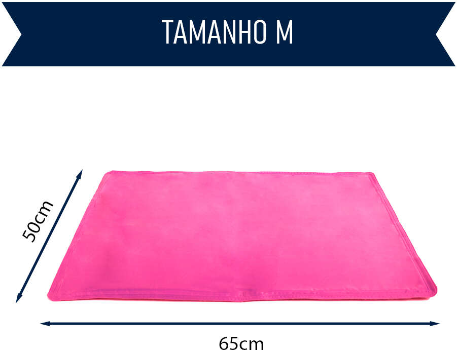 Tapete Gelado Fábrica Pet Pink para Cães e Gatos - Tam. M