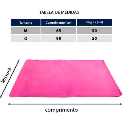 Tapete Gelado Fábrica Pet Pink para Cães e Gatos