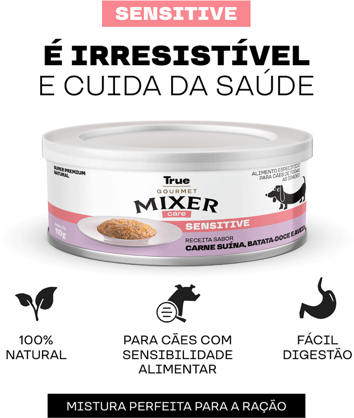 Ração Úmida True Mixer Care Sensitive para Cães - 110 g