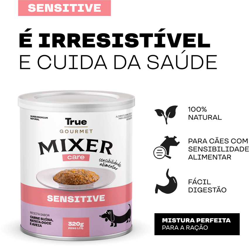 Ração Úmida True Mixer Care Sensitive para Cães - 320 g