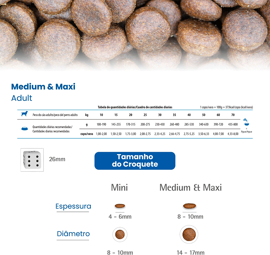 Ração Seca N&D Tropical Selection Cordeiro, Cereais e Frutas para Cães Adultos Raças Médias e Grandes - 2Kg + 500 g