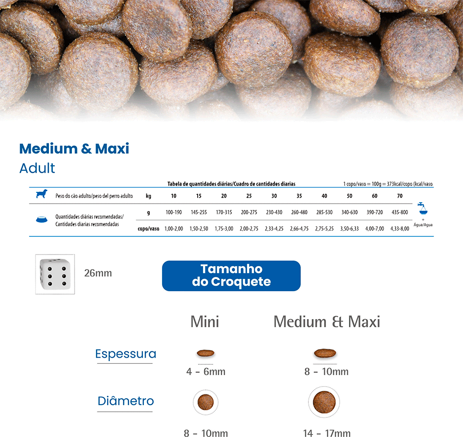 Ração Seca N&D Tropical Selection Salmão, Cereais e Frutas para Cães Adultos Raças Médias e Grandes - 2Kg + 500 g
