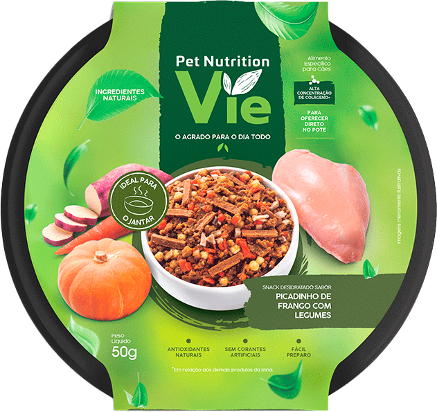 Alimentação Natural Pet Nutrition Vie para Cães sabor Frango - 50 g