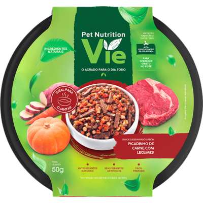 Alimentação Natural Pet Nutrition Vie para Cães sabor Carne